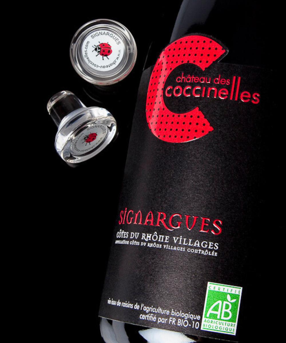 Château des Coccinelles - Vin rouge - Signargues - Vin biologique vegan - AOP Côtes du Rhône (Gard) (30)