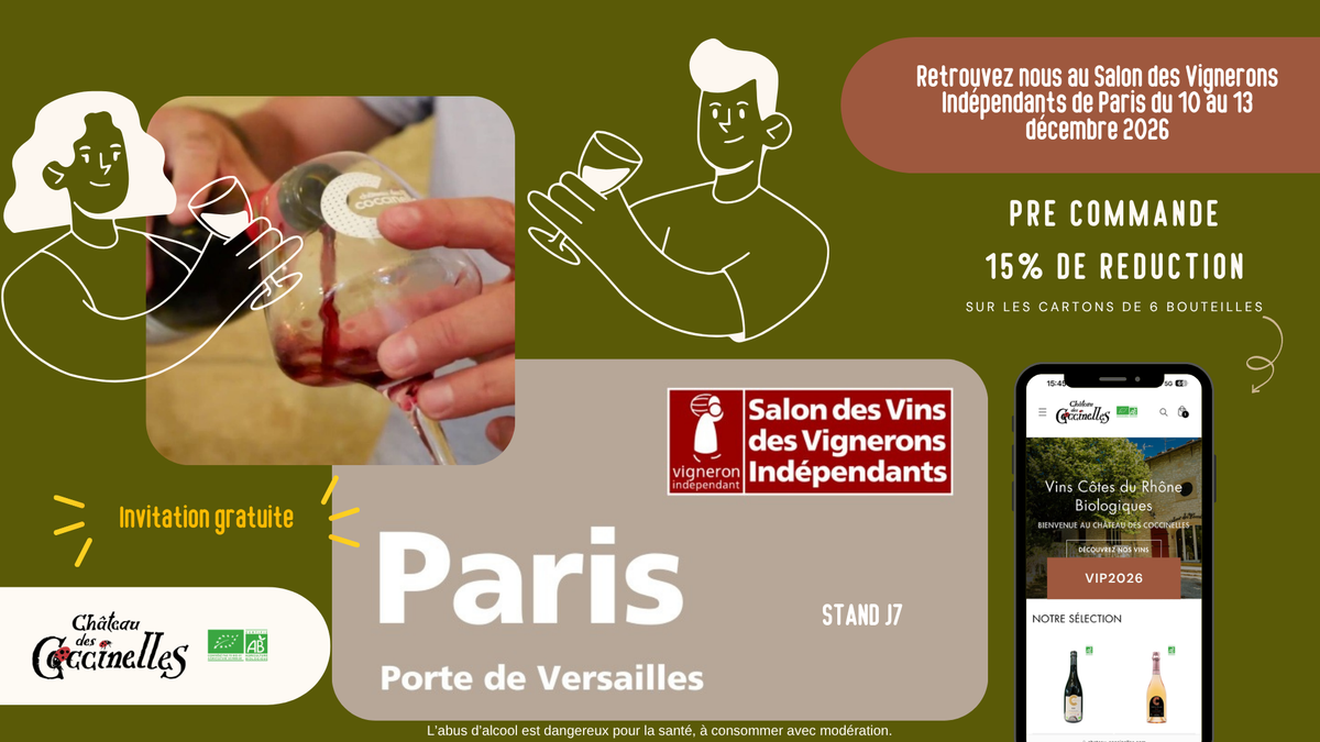 Salon des Vignerons Indépendants de Paris 2026 : votre invitation gratuite