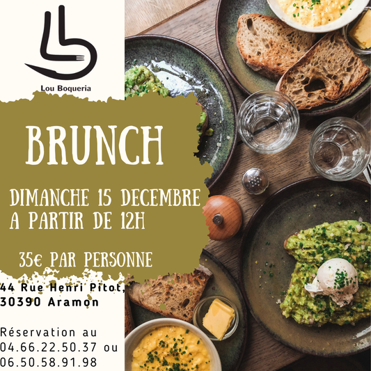 Brunch hivernal au Restaurant Lou Boqueria - 15 décembre 2024