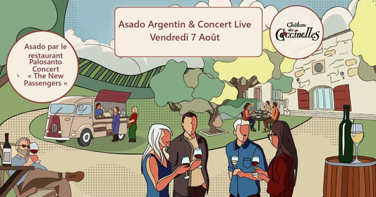 Asado Argentin et concert live The New Passengers au Château des Coccinelles à Domazan - vendredi 7 août 2026