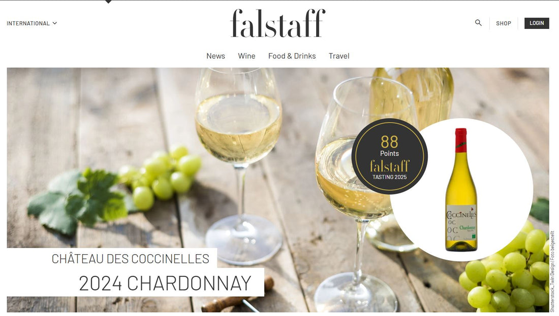 Notre Chardonnay 2024 Obtient la Note de 88/100 par Falstaff