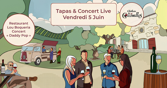 Soirée Tapas & Concert Live - Lou Bouqueria & Daddy Pop au Château des Coccinelles - 5 juin 2026