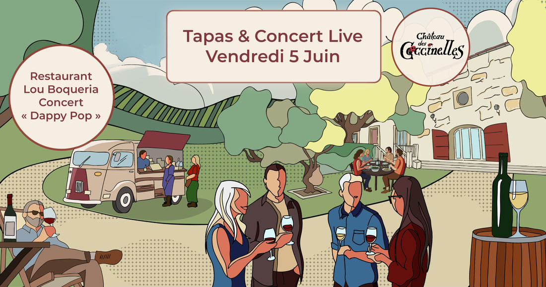 Soirée Tapas & Concert Live - Lou Bouqueria & Daddy Pop au Château des Coccinelles - 5 juin 2026