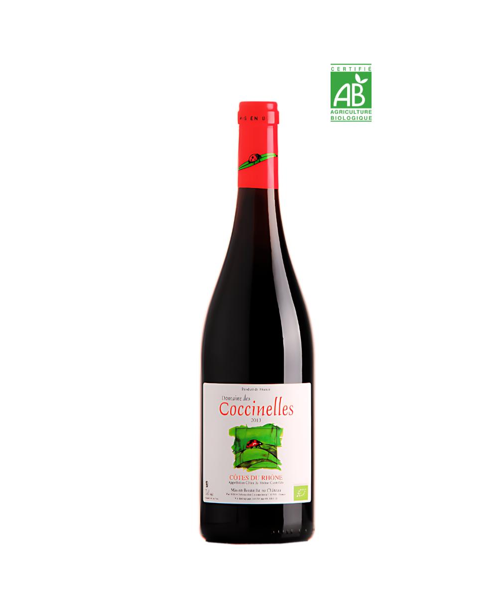 Domaine des Coccinelles - Vin rouge -  Vin biologique vegan - AOP Cotes du Rhône (Gard) (30) - Médaillé