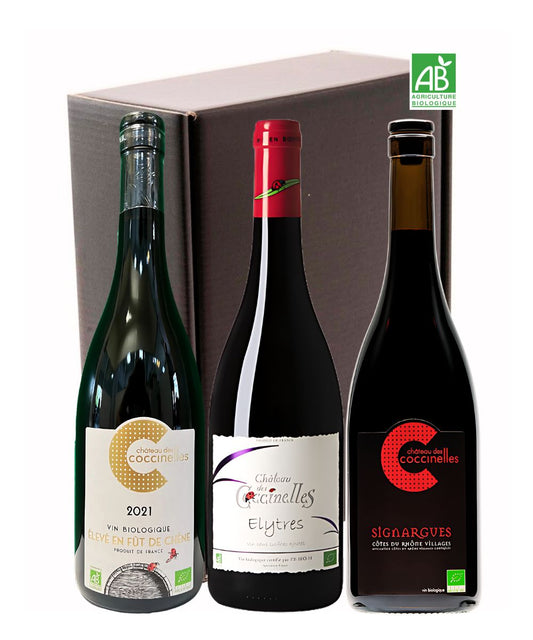 Château des Coccinelles - COFFRET Prestige "Icones"  - Côtes du Rhône - Biologique